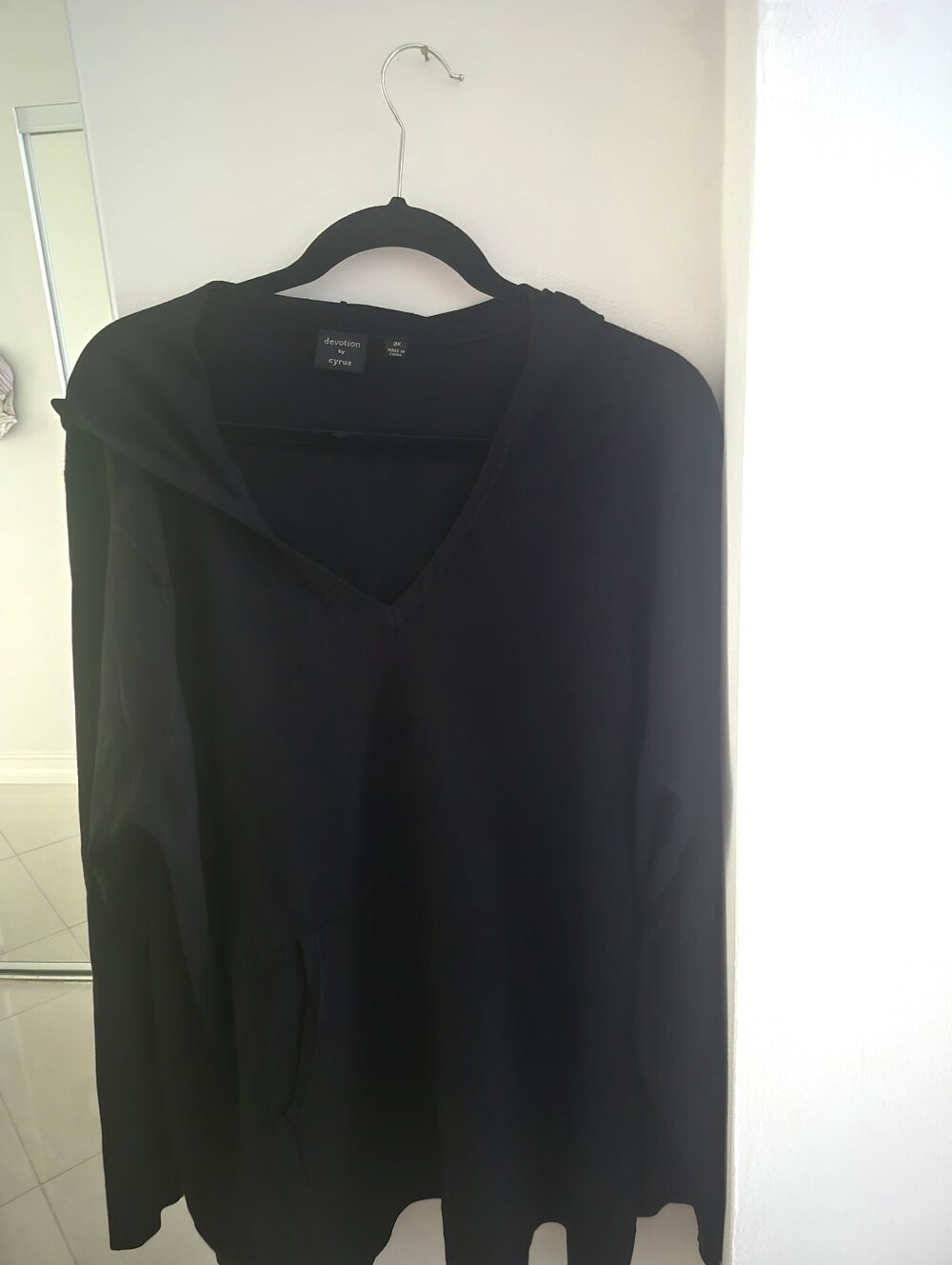 Devotion By CyruxBlack V-Neck Hoodie Sweater - 3X